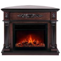 Электрокамин RealFlame  Silvia Corner 26 AO с очагом Moonblaze Deluxe Black