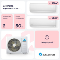Мульти сплит-система настенная Axioma ASX09MH1Z1R/ASX09MH1Z1R/ASB18M2Z1R inverter
