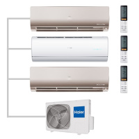 Мульти сплит-система настенная Haier AS25S2SJ2FA-W / AS25S2SF2FA-G / AS25S2SF2FA-G / 3U70S2SR5FA Inverter