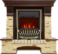 Каминокомплект Royal Flame Pierre Luxe - Темный дуб / Сланец с очагом Aspen Gold