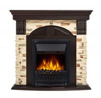 Каминокомплект Electrolux Torre Classic с очагом Classic EFP/P-1020LS камень сланец, шпон венге