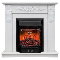 Электрокамин RealFlame  Dominica WT с очагом Majestic Lux Black