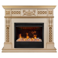 Электрокамин RealFlame Corsica Lux 25,5/26 WT с очагом 3D Helios 26 SBG