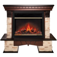 Электрокамин RealFlame  Rockland 26 AO с очагом Moonblaze Deluxe Brass