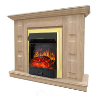 Каминокомплект Хорошие Камины Юпитер с очагом Royal Flame Majestic FX Brass сосна