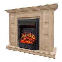 Каминокомплект Хорошие Камины Юпитер с очагом Royal Flame Majestic FX Black сосна