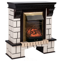 Электрокамин RealFlame  Stone STD AO с очагом Majestic Lux Brass