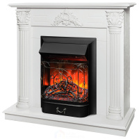 Электрокамин RealFlame Stefania WT-F614 с очагом Majestic Lux Black RC