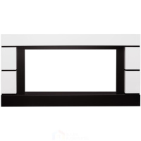 Каминокомплект Royal Flame Modern - Белый с черным (Высота 710 мм) с очагом Crystal 40 RF