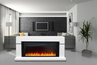 Каминокомплект Royal Flame Lindos - Белый (Ширина 1470мм) с очагом 5D V-ART 40