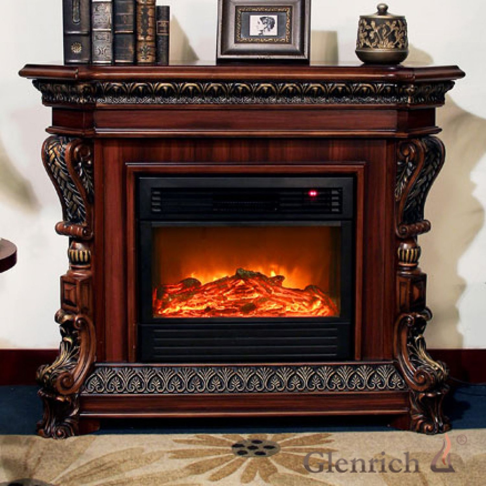 Каминокомплект Glenrich Марина Premier 23 белый