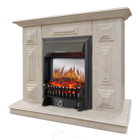 Каминокомплект Хорошие Камины Юпитер с очагом Royal Flame Fobos FX M Black цемент