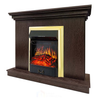 Каминокомплект Хорошие Камины Марс с очагом Royal Flame Majestic FX Brass венге