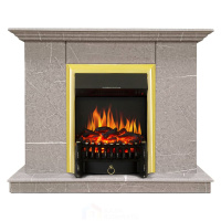 Каминокомплект Хорошие Камины Марс с очагом Royal Flame Fobos FX Brass мрамор
