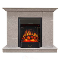 Каминокомплект Хорошие Камины Марс с очагом Royal Flame Majestic FX Black мрамор