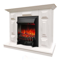 Каминокомплект Хорошие Камины Юпитер с очагом RealFlame Fobos Lux BL S белый
