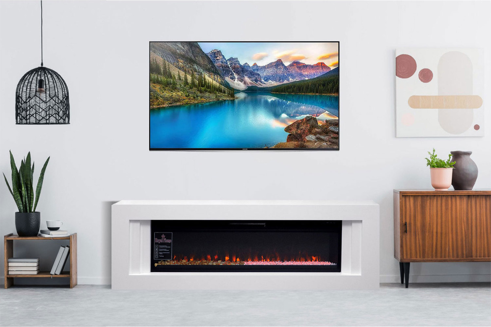 Каминокомплект Royal Flame Line 42 (Разборный) - Белый с очагом Vision 42 LOG LED
