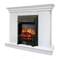 Каминокомплект Хорошие Камины Марс с очагом Royal Flame Fobos FX Black белое дерево