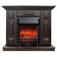 Каминокомплект Хорошие Камины Юпитер с очагом RealFlame Fobos Lux Black венге