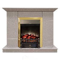 Каминокомплект Хорошие Камины Марс с очагом RealFlame Fobos Lux BR S мрамор