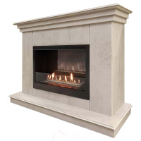 Каминокомплект Хорошие Камины Марс с очагом Firelight BFP/P-2520 мрамор