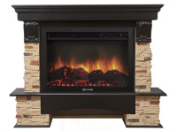 Портал Firelight Pietra 30S камень сланец натуральный, шпон венге