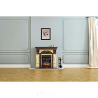 Каминокомплект Royal Flame Dublin - Венге / Сланец белый с очагом Majestic FX Brass