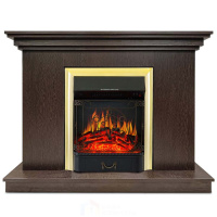 Каминокомплект Хорошие Камины Марс с очагом Royal Flame Majestic FX Brass венге