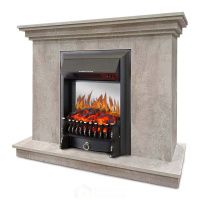 Каминокомплект Хорошие Камины Марс с очагом Royal Flame Fobos FX M Black цемент