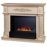 Электрокамин RealFlame  Silvia 26 WT-619G с очагом 3D Cassette 630 Black Panel