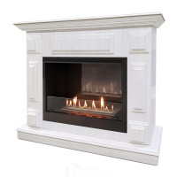Каминокомплект Хорошие Камины Юпитер с очагом Firelight BFP/P-2520 белое дерево