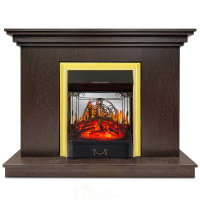 Каминокомплект Хорошие Камины Марс с очагом Royal Flame Majestic FX M Brass венге