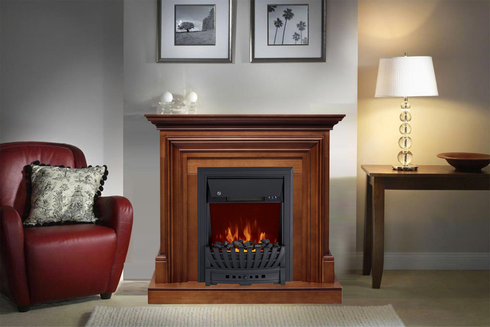 Каминокомплект Royal Flame Bradford - Белый с очагом Aspen Black