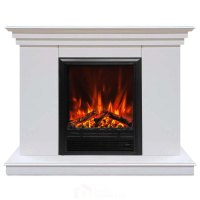 Каминокомплект Хорошие Камины Марс с очагом RealFlame Eugene белый