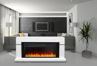 Каминокомплект Royal Flame Lindos Graphite Grey (линейный) с очагом Vision 60 LED