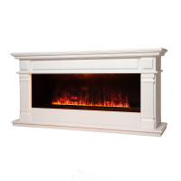 Электрокамин RealFlame Islandia CST1000 WT с очагом 3D Cassette 1000 Black Panel