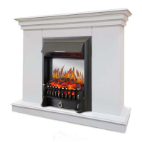Каминокомплект Хорошие Камины Марс с очагом Royal Flame Fobos FX M Black белый