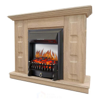 Каминокомплект Хорошие Камины Юпитер с очагом Royal Flame Fobos FX M Black сосна