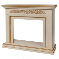 Портал RealFlame Leticia 26 WT шампань с золотой рамкой