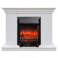 Каминокомплект Хорошие Камины Марс с очагом RealFlame Fobos Lux Black белый