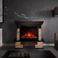 Электрокамин RealFlame  Rockland 26 AO с очагом Moonblaze Deluxe Black
