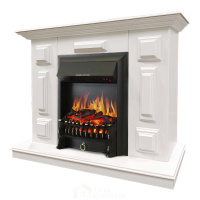Каминокомплект Хорошие Камины Юпитер с очагом Royal Flame Fobos FX Black белый