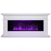 Электрокамин RealFlame Islandia CST1000 WT с очагом 3D Cassette 1000 LED RGB