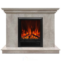 Каминокомплект Хорошие Камины Марс с очагом RealFlame Eugene цемент