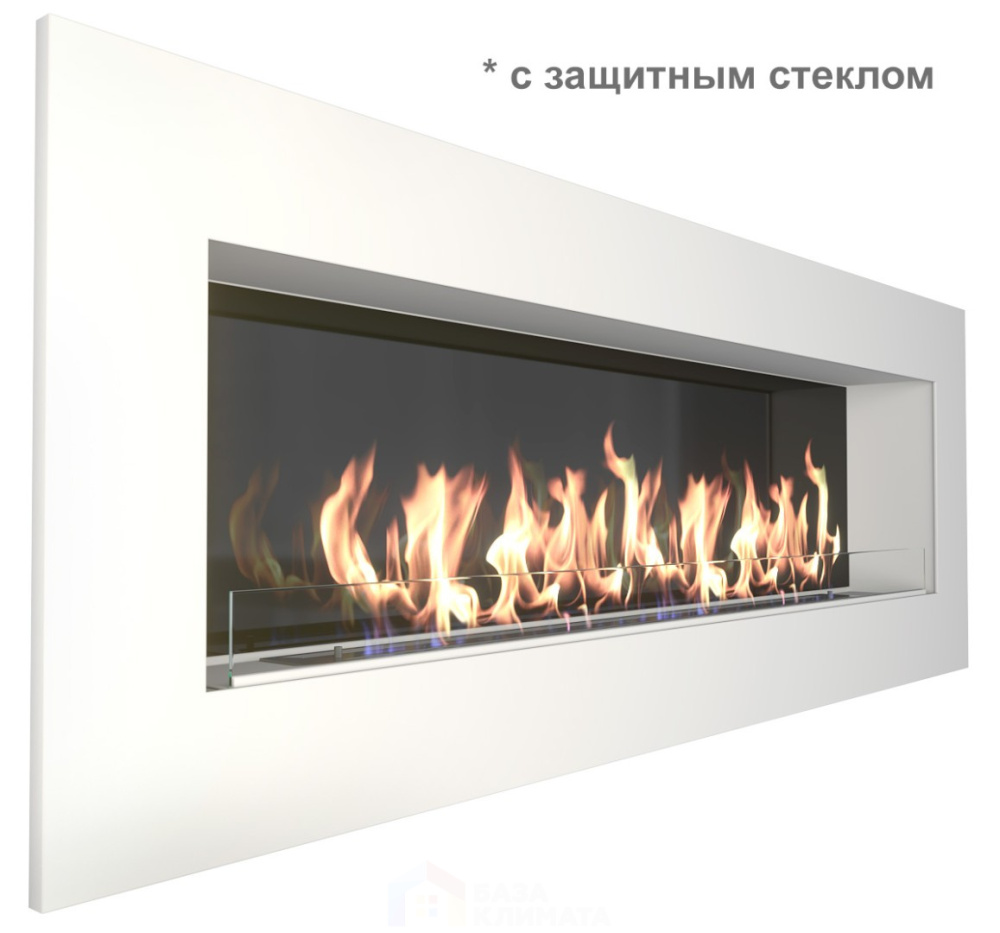 Биокамин белый со стемалитом Zefire Elliot 1800