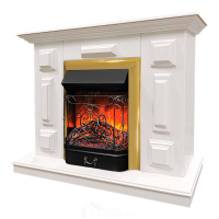 Каминокомплект Хорошие Камины Юпитер с очагом RealFlame Majestic Lux BR S белый