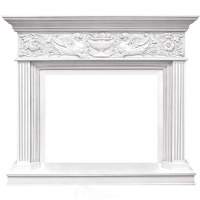 Каминокомплект Royal Flame Palace - Белый с серебром с очагом Vision 30 EF LED FX