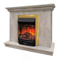 Каминокомплект Хорошие Камины Марс с очагом RealFlame Majestic Lux BR S цемент