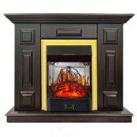 Каминокомплект Хорошие Камины Юпитер с очагом Royal Flame Majestic FX M Brass венге