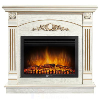 Портал Firelight Barocco 25 шпон белый дуб с золотой патиной